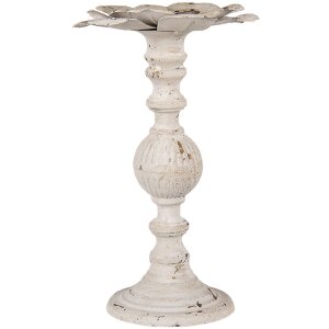 Candlestick white Ø 19x34 cm 6Y4283