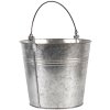 Decoration bucket gray Ø 18x16-26 cm 6Y4313