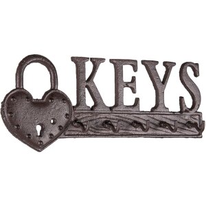 Key rack brown 26x3x10 cm 6Y4321