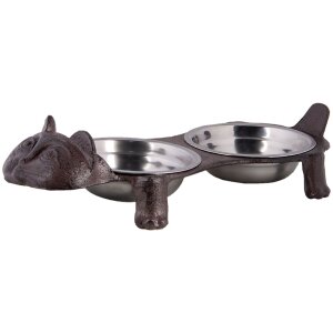 Animal food bowl brown 42x18x18 cm 6Y4324