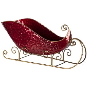 Decoration sledge red 36x18x22 cm 6Y4442