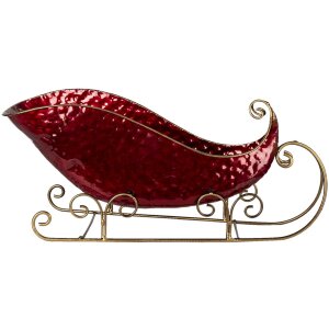 Decoration sledge red 36x18x22 cm 6Y4442