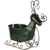 Decoration sledge green 34x17x37 cm 6Y4444