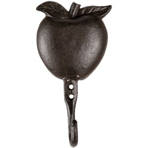 Wall hook apple brown 9x5x18 cm 6Y4557