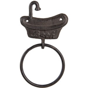 Towel holder brown 12x2x22 cm 6Y4574