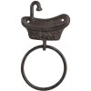 Towel holder brown 12x2x22 cm 6Y4574