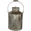 Decoration watering can milk churn gray 48x29x52 cm 6Y4602