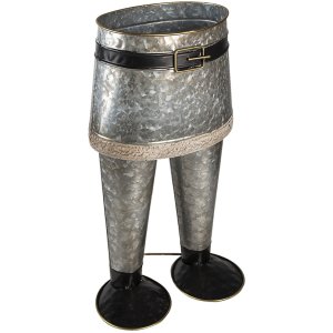 Flowerpot holder gray 22x15x40 cm 6Y4605