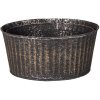 Plant holder black Ø 24x11 - Ø 21x10 - Ø 19x8 cm 6Y4625