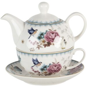 Tea for one set multicolored Ø16x15x15 cm - 460 ml...