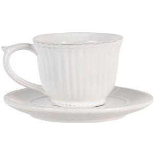 Cup and saucer cream Ø 15x8 cm - 120 ml PLKS