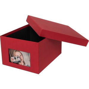 XL photo box Kandra 700 photos 13x18 cm red