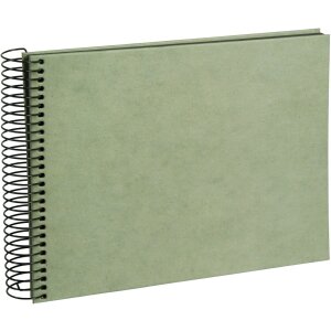 Spiral Album Hemp Stationery Smoke Green 24x17 cm