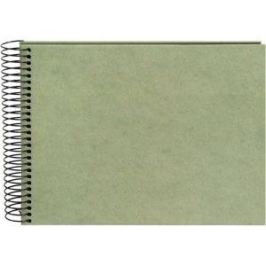 Spiral Album Hemp Stationery Smoke Green 24x17 cm