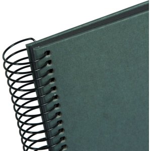 Spiral Album Hemp Stationery Midnight Green 24x17 cm