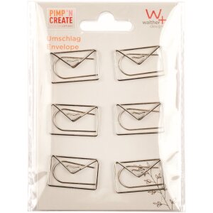 Walther Metal Decorative Clips PIMP AND CREATE Envelope 6...