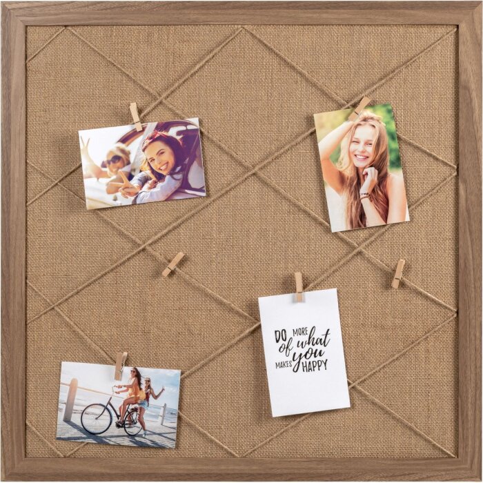 Walther Memoboard Solid 60x60 cm brown