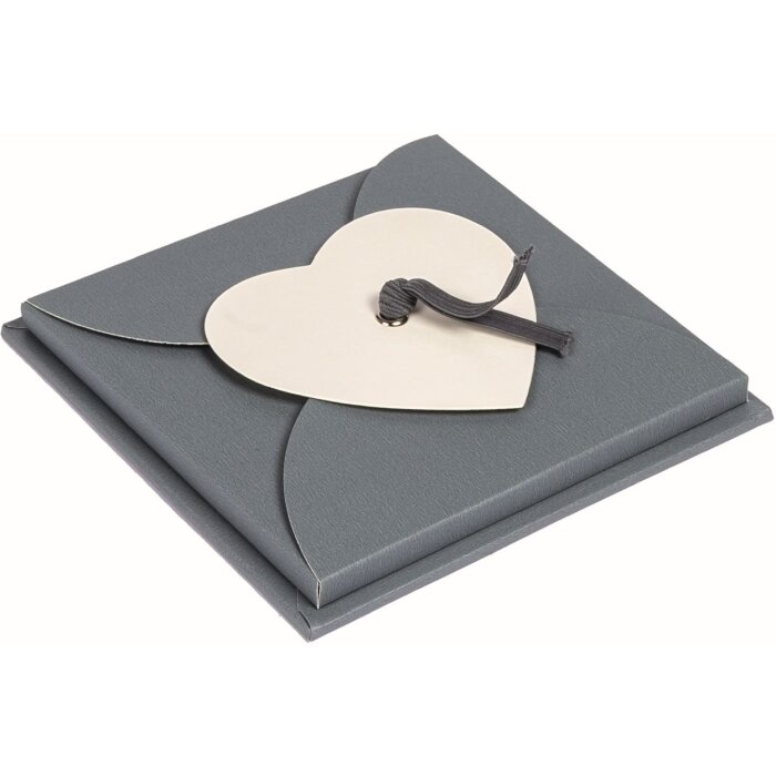 Leporello PIMP AND CREATE heart design 11 photos 10x10 cm grey