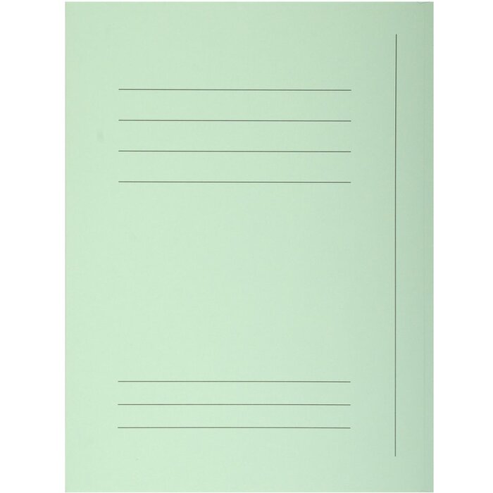 SuperBüro SUPER 210 file folder light green 3 flaps A4 50pc pack