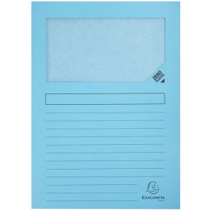 Exacompta 160g window folders DIN A4 coloured 100pcs 22x31cm Eco-Friendly