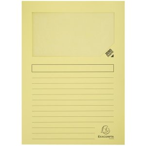 Exacompta 160g window folders DIN A4 coloured 100pcs 22x31cm Eco-Friendly