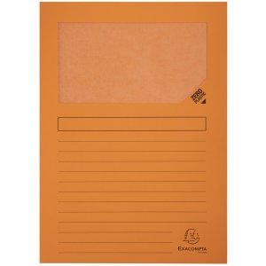 Exacompta 160g window folders DIN A4 coloured 100pcs 22x31cm Eco-Friendly