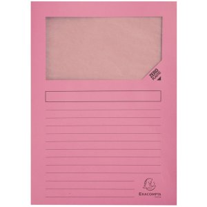 Exacompta 160g window folders DIN A4 coloured 100pcs 22x31cm Eco-Friendly