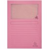 EXACOMPTA 55500E Window folder SUPER Pink A4 160g 100 pieces Eco