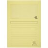 Exacompta pack of 100 window folders DIN A4 plastic-free canary yellow