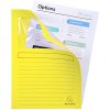 Exacompta pack of 100 window folders DIN A4 plastic-free canary yellow