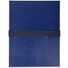 Exacompta Document Folder Stretch Spine Velcro Strap A4 Dark Blue