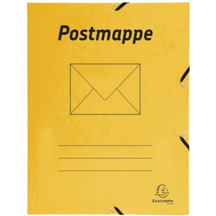 Exacompta A4 post folder in Colorspan cardboard - Yellow