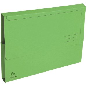 Recycled cardboard folders A4 colourful 10-pack 24x32cm