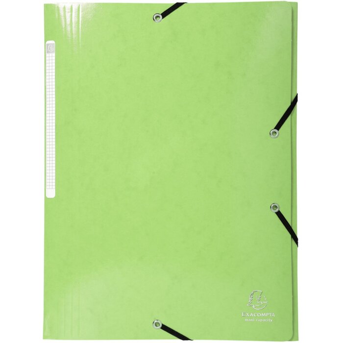 Exacompta Folder 3 Flaps Elasticated Maxi Capacity DIN A4 Iderama Anise Green