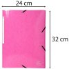 Exacompta Folder 3 Flaps Elasticated Maxi Capacity DIN A4 Iderama Pink