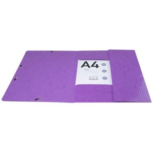 Exacompta Folder 3 Flaps Elasticated Maxi Capacity DIN A4 Iderama Purple