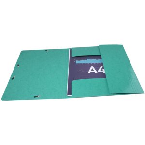 Exacompta Folder 3 Flaps Elasticated Maxi Capacity DIN A4 Iderama Dark Green