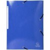 Exacompta Iderama Folder 3 Flaps Elasticated Colorspan Cardboard A4 Dark Blue