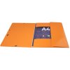 Exacompta Folder 3 Flaps Elasticated Maxi Capacity DIN A4 Iderama Orange