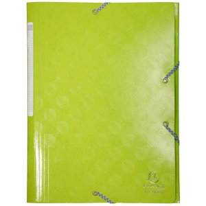 Exacompta 55220E Folder DIN A4 3 flaps elasticated drawstring assorted colours