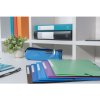 Folder Okap in size DIN A4 with 3 flaps and elastic band, made of PP 0,5mm Blue