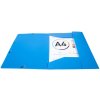 Folder Okap in size DIN A4 with 3 flaps and elastic band, made of PP 0,5mm Blue