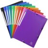 Exacompta folder 3 flaps elasticated PP 500µ label DIN A4 assorted colours