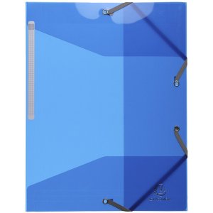 Exacompta PP Iderama folder 3 flaps with elastic band A4 assorted colours