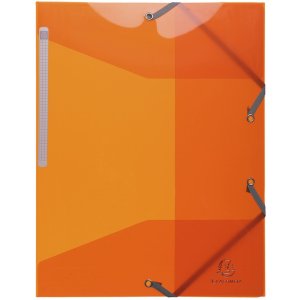 Exacompta PP Iderama folder 3 flaps with elastic band A4 assorted colours