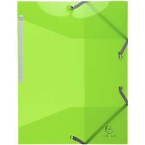 Exacompta PP Iderama folder 3 flaps with elastic band A4 assorted colours