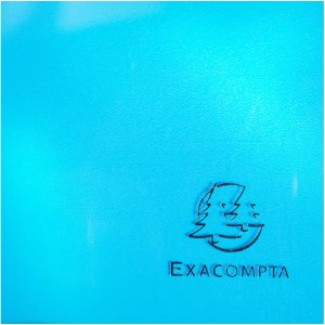 Exacompta folder PP 500µ 3 flaps elasticated drawstring Iderama A4 light blue