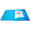 Exacompta folder PP 500µ 3 flaps elasticated drawstring Iderama A4 light blue