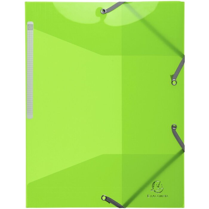 Exacompta Folder 3 Flaps Elasticated Iderama A4 Anise Green