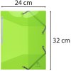 Exacompta Folder 3 Flaps Elasticated Iderama A4 Anise Green